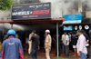 Mangaluru: Fire mishap in car accessories shop at Bondel